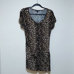 Living Doll Leopard Print Tunic Top